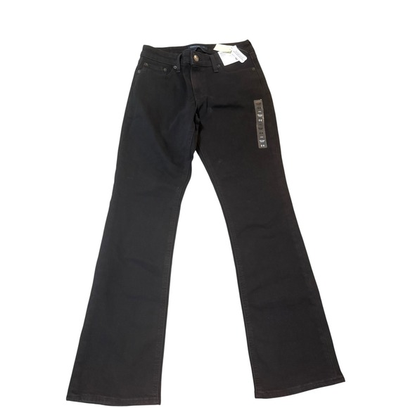 Aeropostale Denim - NWT Aeropostale Womens Mid Rise Bootcut Jeans Black Stretch Denim Size 8R